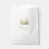 牧草地カラフル野フラワーサンキュー結婚ズ フェイバーバッグ (正面)