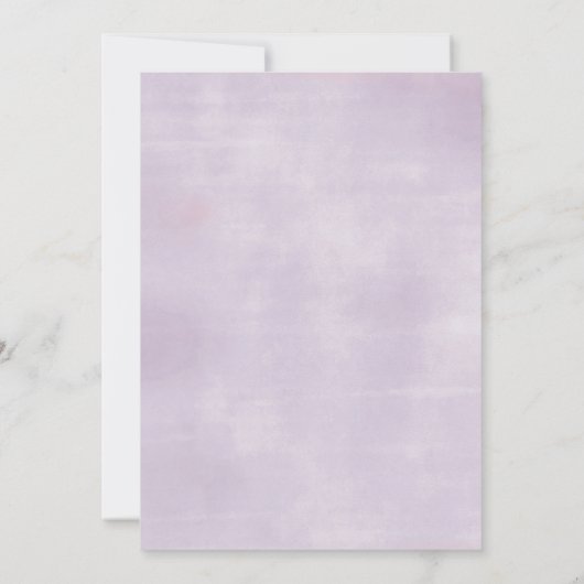 牧草地ガーデンワイルドフラワー蝶ベビーシャワー 招待状 (裏面)