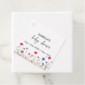 牧草地サマーワイルドフラワーベビーシャワー フェイバータグ (インサイチュ)