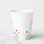 牧草地サマーワイルドフラワーベビーシャワー 紙コップ (右)