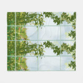 牧草地ビュー フリースブランケット (正面(横))