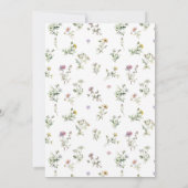 牧草地ヤマトフラワー結婚デリケート 招待状 (裏面)