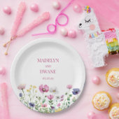 牧草地ワイルドフラワーウェディングレセプション ペーパープレート (パーティー)