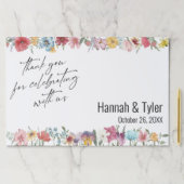 牧草地ワイルドフラワーサンキュー紙ランチョンマット ペーパーパッド (インサイチュ)