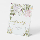 牧草地ワイルドフラワーシャワーの好意サイン 台座サイン (正面)