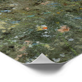 牧草地ワイルドフラワーズフィールド絵画ヴィンテージ ポスター (角)