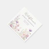 牧草地ワイルドフラワーフィールド赤ちゃんシャワーウッドランド スタンダードカクテルナプキン (角)