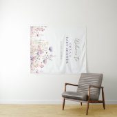 牧草地ワイルドフラワーフィールド赤ちゃんシャワーウッドランド タペストリー (インサイチュ(横))