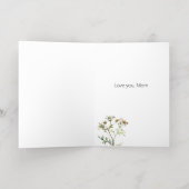 牧草地ワイルドフラワーマザーズの日 箔グリーティングカード (内側レイダウン)