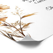 牧草地ワイルドフラワー離れズのレシピブライダルシャワー ポスター (角)