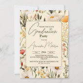 牧草地ワイルドフラワー2024卒業 招待状 (正面)