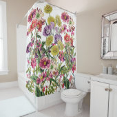 牧草地ワイルドフラワー シャワーカーテン (インサイチュ)