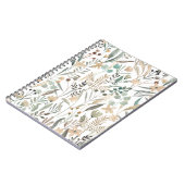 牧草地ワイルドフラワー:水彩チャーム。 ノートブック (左側)