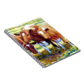 牧草地分野の絵画の写真の牛乳牛 ノートブック (右側)