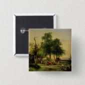 牧草地土地 缶バッジ (正面&裏面)