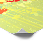 牧草地絵画景観 ポスター (角)