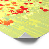 牧草地絵画景観 ポスター (角)