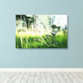 牧草地 キャンバスプリント (インサイチュ (ウッドフロア))