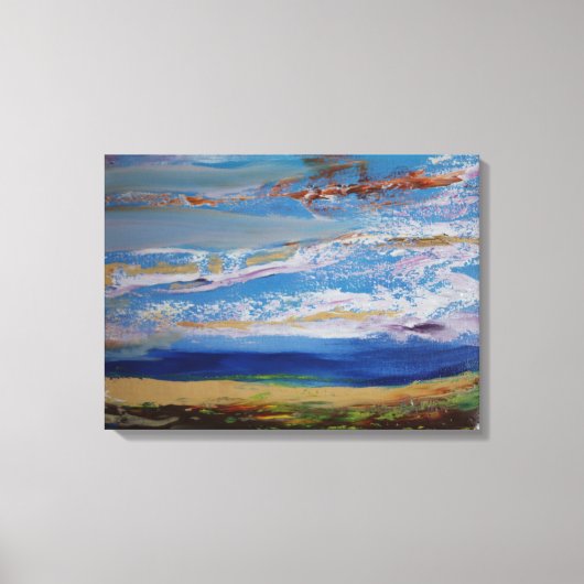 牧草地 キャンバスプリント (正面)