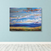 牧草地 キャンバスプリント (インサイチュ (ウッドフロア))