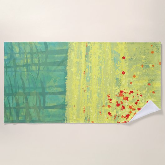 牧草地 ビーチタオル (正面)