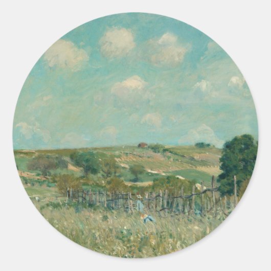 牧草地 | Alfred Sisley |国立美術館 ラウンドシール (正面)