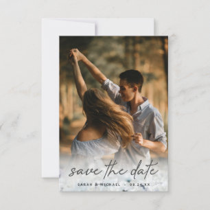 牧草歌退色ワイルドフラワーと写真 セーブザデート