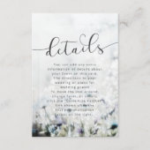 牧草歌退色野結婚花詳細 エンクロージャーカード (正面)