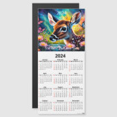 牧草池磁気カレンダーカードでFAWN (正面/裏面)