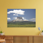 牧草牛の牧草地を持つ主要な山 キャンバスプリント (インサイチュ (リビング))