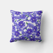 牧草花チコリー模様 クッション (裏面)