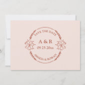 牧草花ミスティバラ日付を保存 セーブザデート (裏面)