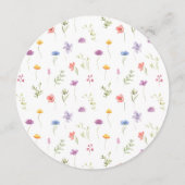 牧草花ワイルドフラワー結婚ズラウンドフラットメニュー メニュー (裏面)