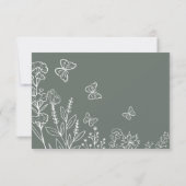 牧草花結婚のブランチ 招待状 (裏面)