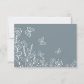 牧草花結婚のブランチ 招待状 (裏面)