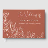 牧草花結婚の ゲストブック (正面)