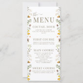牧草野花秋結婚のメニュー (正面)