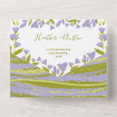 牧草野草植物学結婚院 オールインワン招待状 (裏面)