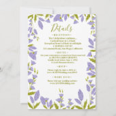 牧草野草植物学結婚院 招待状 (裏面)