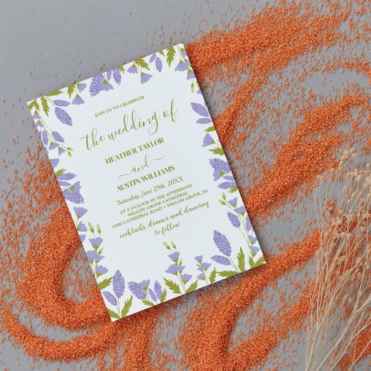 牧草野草植物学結婚院 招待状