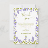 牧草野草植物性結婚サンキューカード サンキューカード (正面)