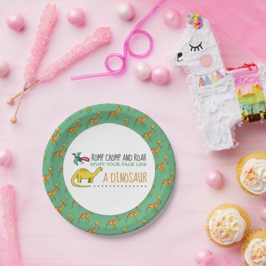物あなたの顔は恐竜のように ペーパープレート (パーティー)