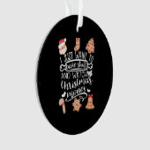 物とクリスマスムービーを焼く オーナメント (正面)