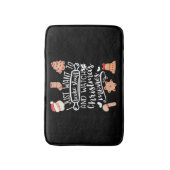 物とクリスマスムービーを焼く バスマット (正面縦)