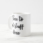 物によってされるマグを得る時間 コーヒーマグカップ (正面左)