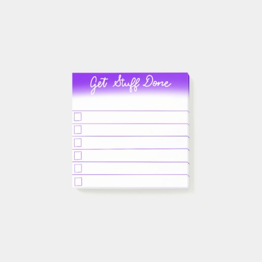 "物によってできている"大騒ぎのチェックリストのポスト・イットを得て下さい ポストイット (正面)