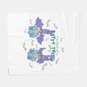 物の一つ二つの種類の棒 フリースブランケット (正面(横))