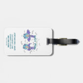 物の一つ二つの種類の棒 ラゲッジタグ (裏面横)