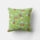 物の一つ二飛んでいるつの凧のパターン クッション (裏面)