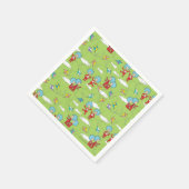 物の一つ二飛んでいるつの凧のパターン スタンダードカクテルナプキン (角)